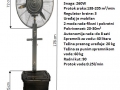 VENTILATOR S TEHNIČKIM KARAKTERISTIKAMA